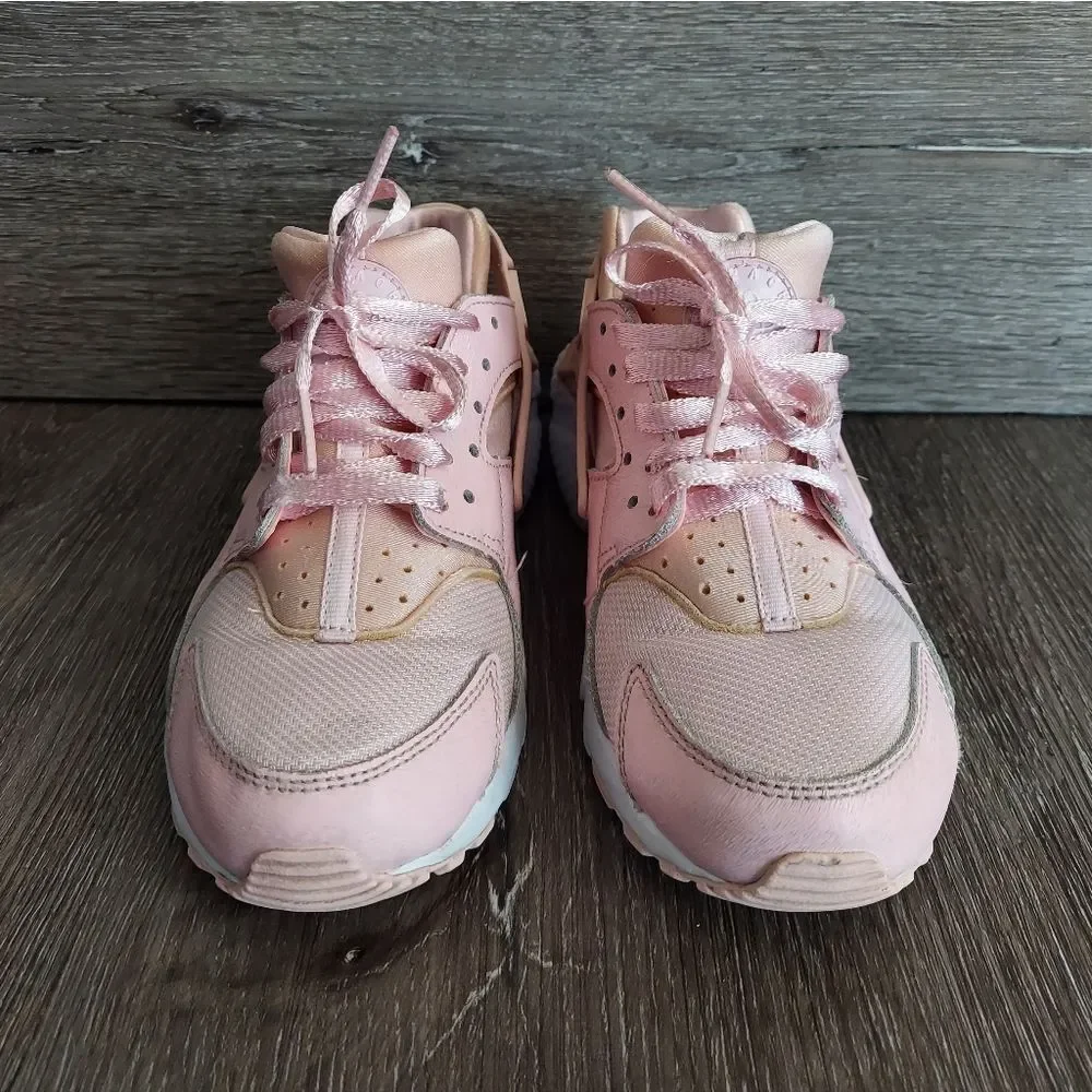 NIKE HUARACHE RUN SE GS PRISM PINK 904538-600 SIZE 4.5 YOUTH GIRL CASUAL RUNNING